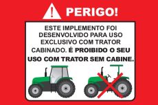Luma Implementos Aviso Trator Cabinado